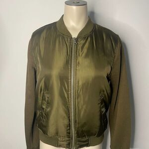 Forever 21 Olive Bomber Jacket
